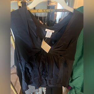 Oscar de la Renta Black Italian Top